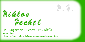 miklos hechtl business card